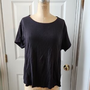 Coldwater Creek Classic Black Women's Top Size 1X. 100% Cotton